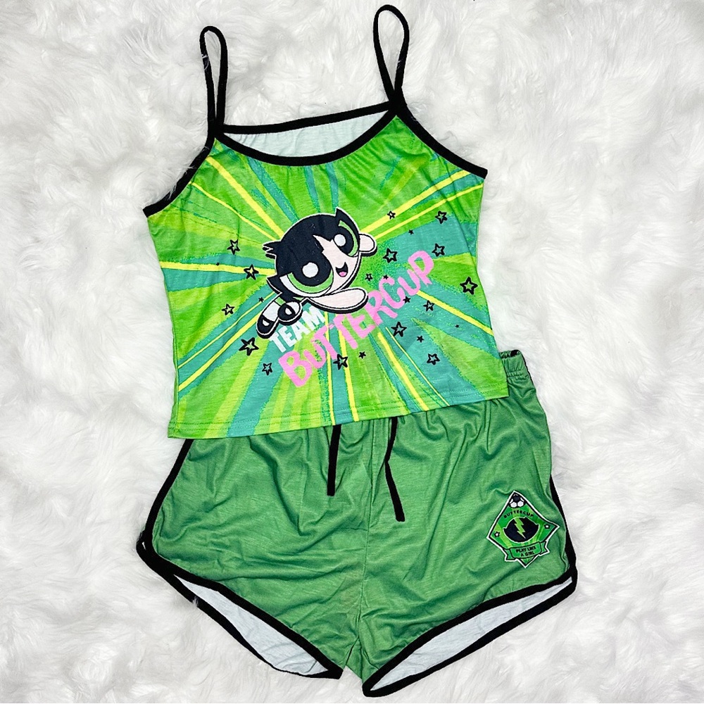 romwe x the powerpuff girls pj set
